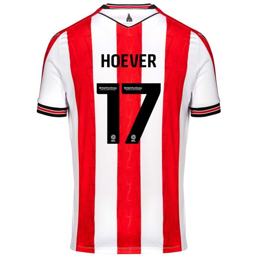 Kids Football Ki-Jana Hoever #17 Red White Home Jersey 2024/25 T-Shirt Australia