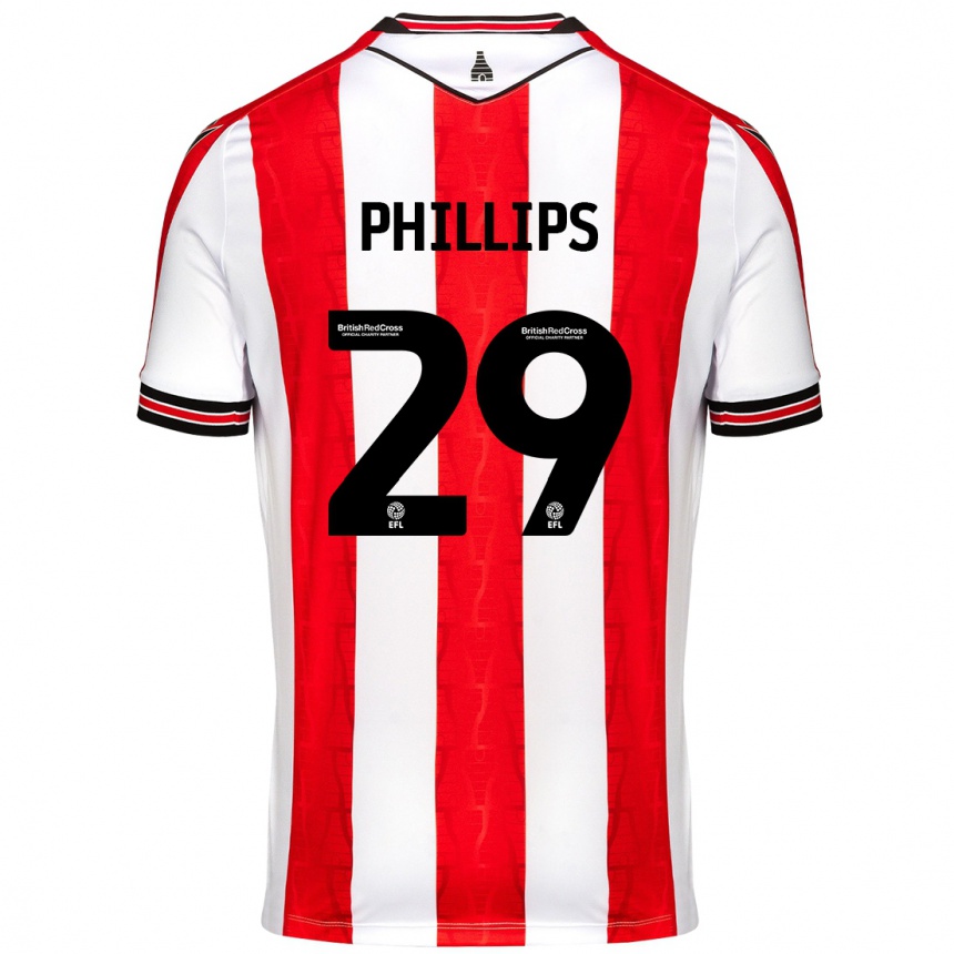 Kids Football D'margio Wright-Phillips #29 Red White Home Jersey 2024/25 T-Shirt Australia