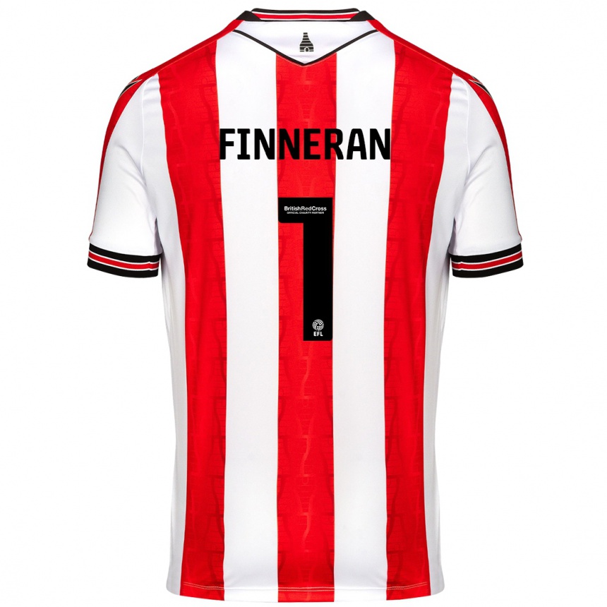 Kids Football Ellie Finneran #1 Red White Home Jersey 2024/25 T-Shirt Australia