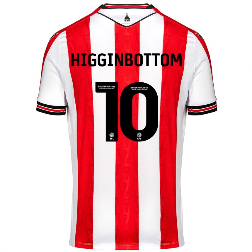 Kids Football Alice Higginbottom #10 Red White Home Jersey 2024/25 T-Shirt Australia