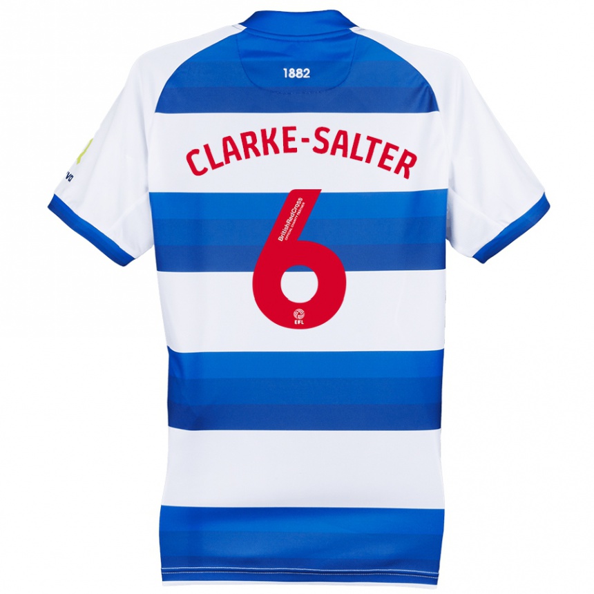 Kids Football Jake Clarke-Salter #6 White Blue Home Jersey 2024/25 T-Shirt Australia