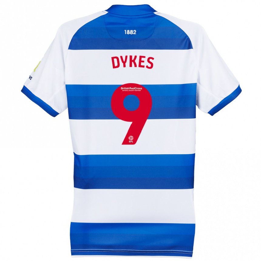 Kids Football Lyndon Dykes #9 White Blue Home Jersey 2024/25 T-Shirt Australia