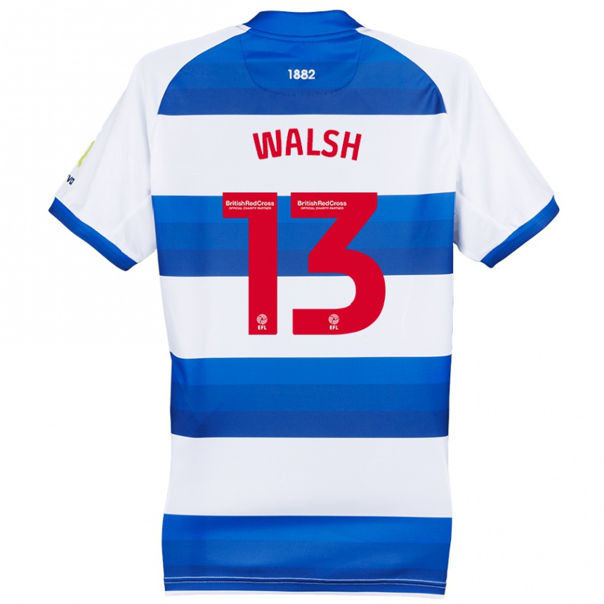 Kids Football Joe Walsh #13 White Blue Home Jersey 2024/25 T-Shirt Australia