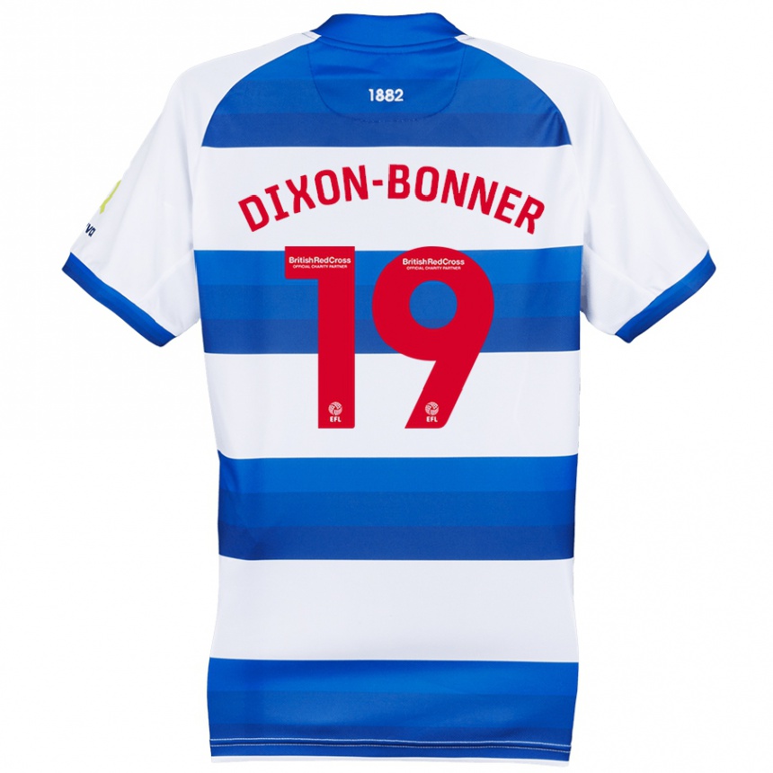 Kids Football Elijah Dixon-Bonner #19 White Blue Home Jersey 2024/25 T-Shirt Australia