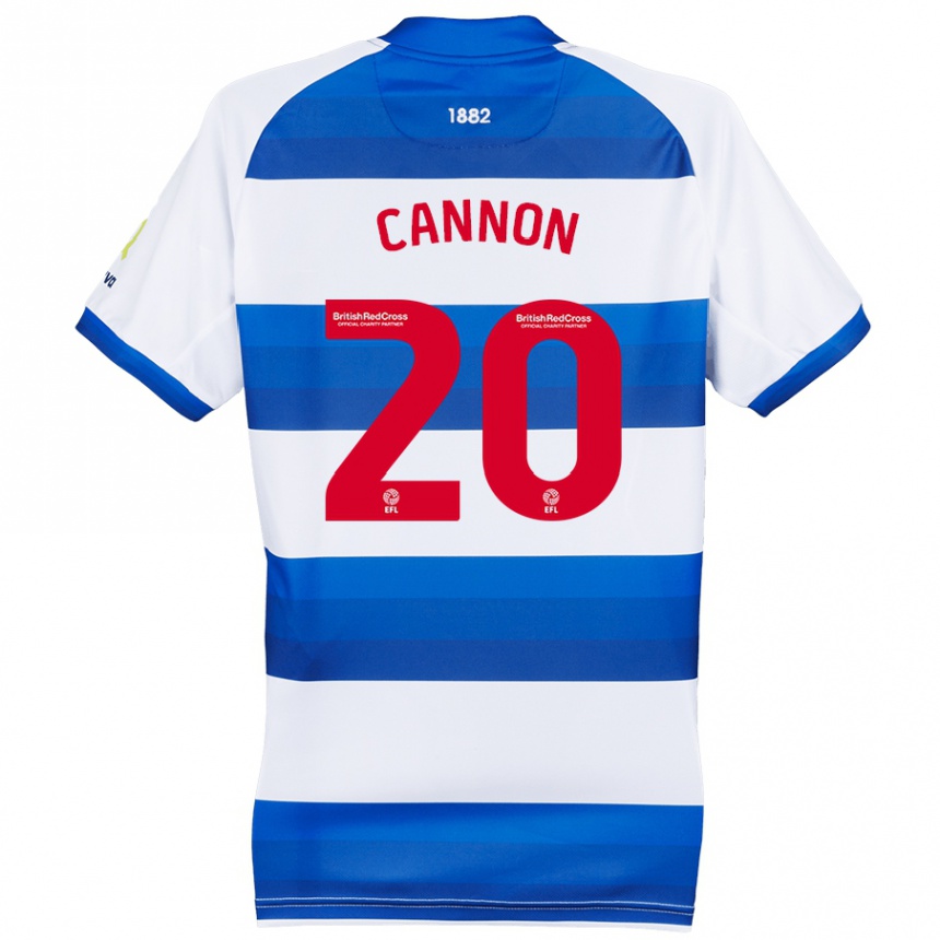 Kids Football Reggie Cannon #20 White Blue Home Jersey 2024/25 T-Shirt Australia