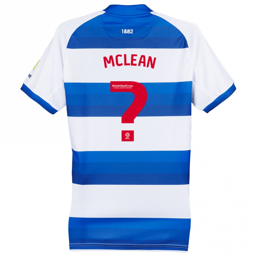 Kids Football Mason Mclean #0 White Blue Home Jersey 2024/25 T-Shirt Australia