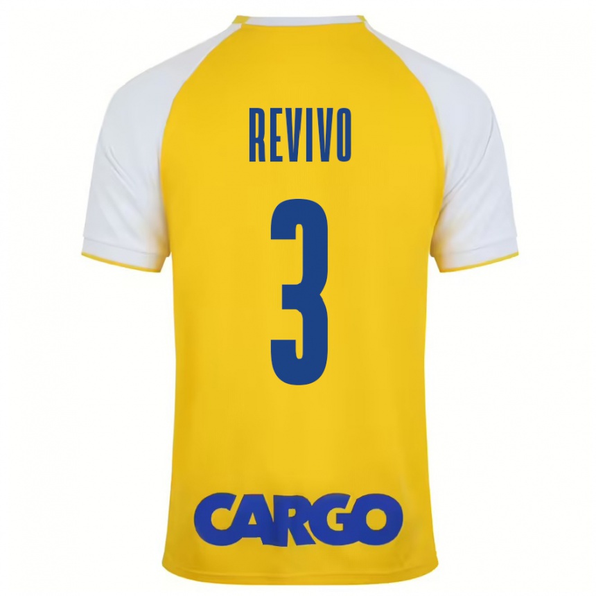 Kids Football Roy Revivo #3 Yellow White Home Jersey 2024/25 T-Shirt Australia