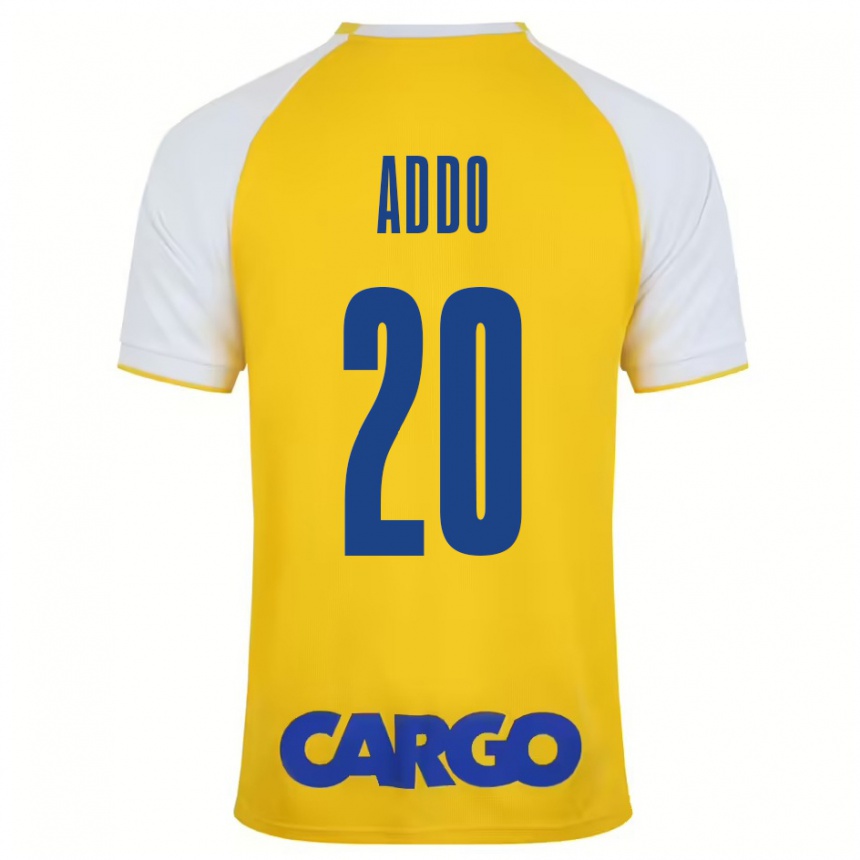 Kids Football Henry Addo #20 Yellow White Home Jersey 2024/25 T-Shirt Australia