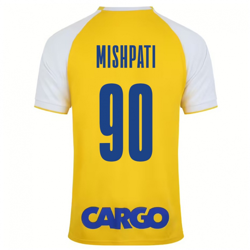 Kids Football Roi Mishpati #90 Yellow White Home Jersey 2024/25 T-Shirt Australia