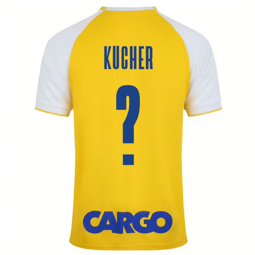 Kids Football Yahonatan Kucher #0 Yellow White Home Jersey 2024/25 T-Shirt Australia