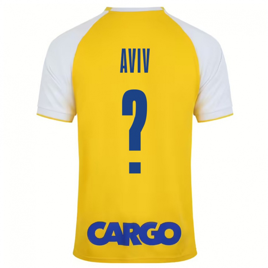 Kids Football Yoyo Aviv #0 Yellow White Home Jersey 2024/25 T-Shirt Australia