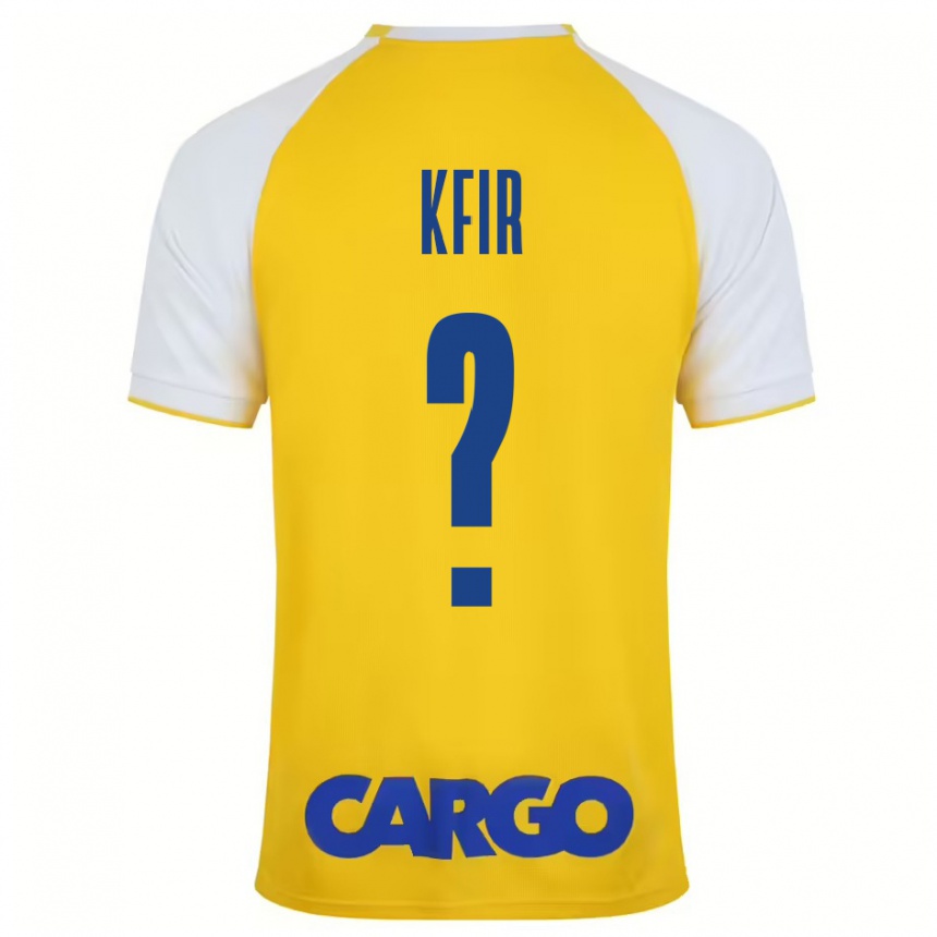 Kids Football Yuval Kfir #0 Yellow White Home Jersey 2024/25 T-Shirt Australia