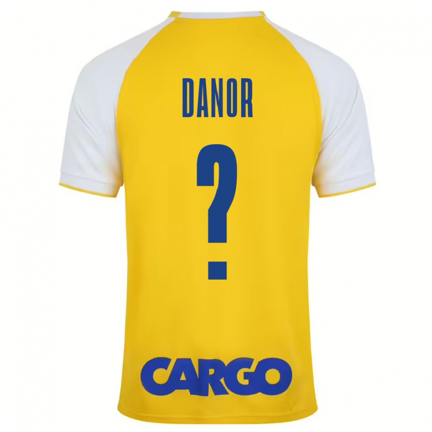 Kids Football Yaheli Danor #0 Yellow White Home Jersey 2024/25 T-Shirt Australia