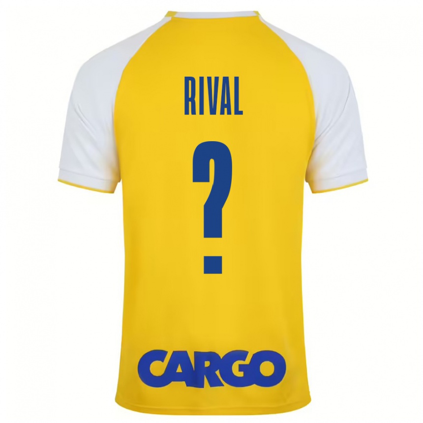 Kids Football Ran Rival #0 Yellow White Home Jersey 2024/25 T-Shirt Australia