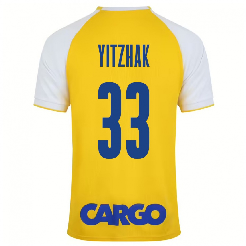 Kids Football Or Yitzhak #33 Yellow White Home Jersey 2024/25 T-Shirt Australia