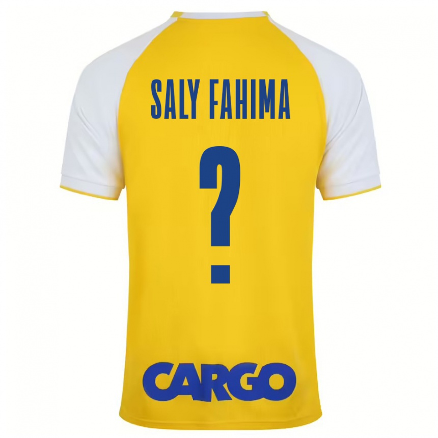 Kids Football Israel Saly Fahima #0 Yellow White Home Jersey 2024/25 T-Shirt Australia