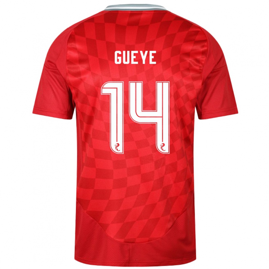 Kids Football Pape Habib Gueye #14 Red Home Jersey 2024/25 T-Shirt Australia