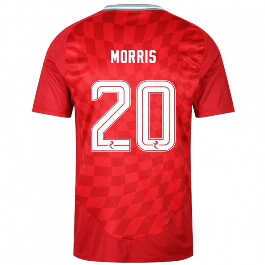 Kids Football Shayden Morris #20 Red Home Jersey 2024/25 T-Shirt Australia