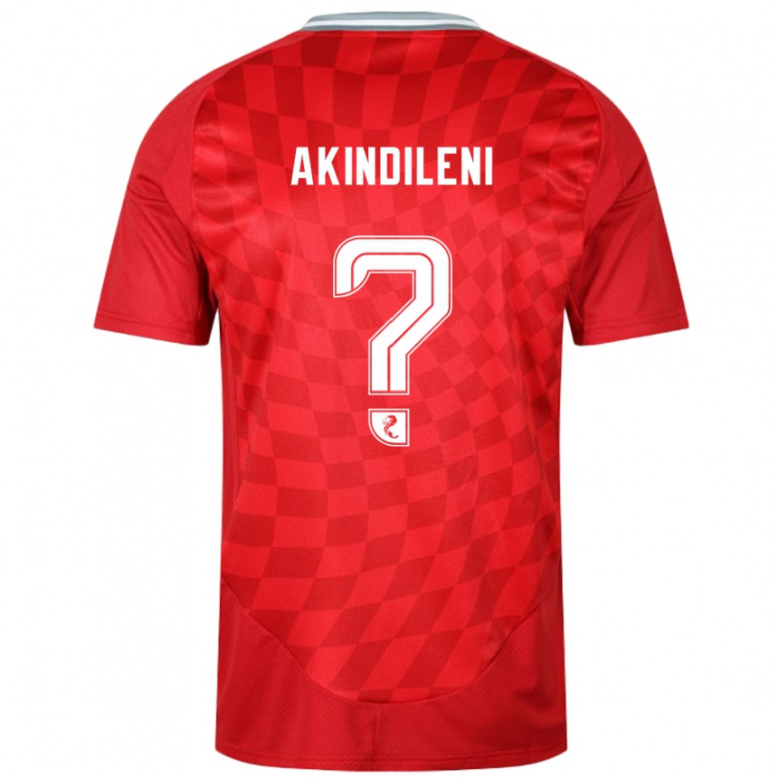 Kids Football Timothy Akindileni #0 Red Home Jersey 2024/25 T-Shirt Australia