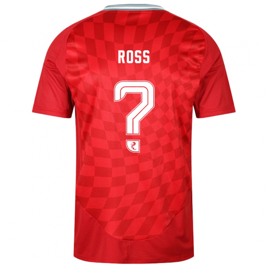 Kids Football Dylan Ross #0 Red Home Jersey 2024/25 T-Shirt Australia