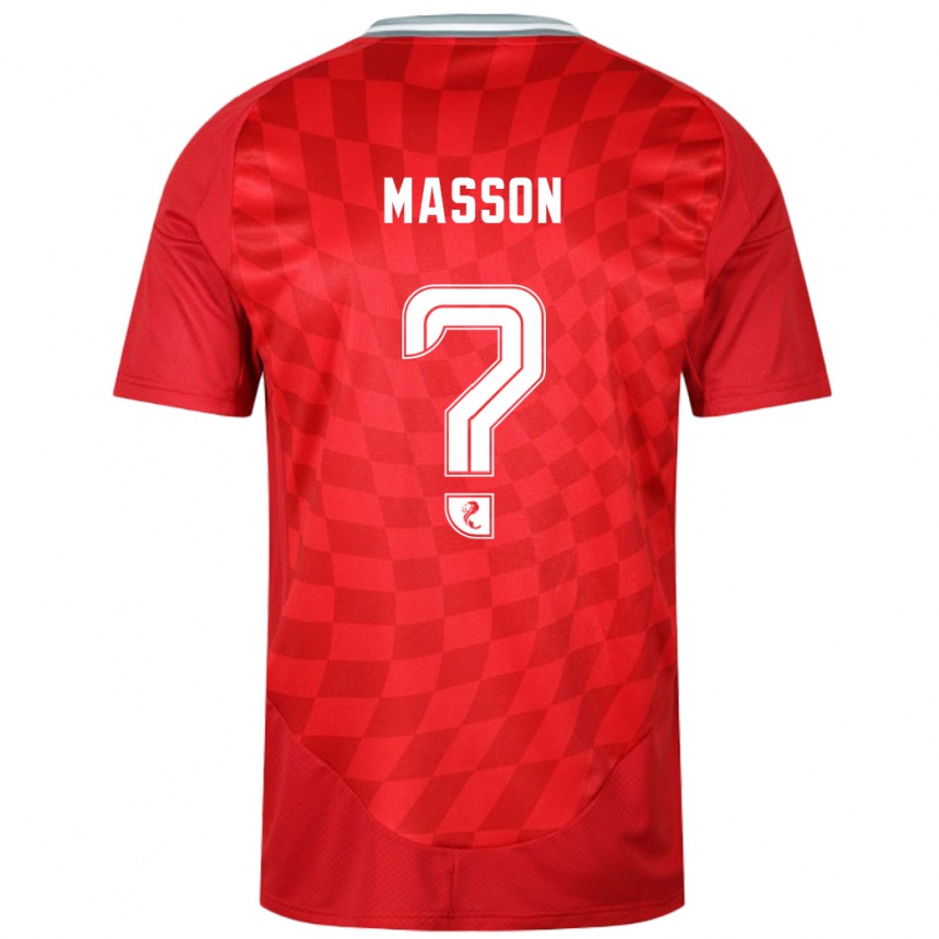 Kids Football Cooper Masson #0 Red Home Jersey 2024/25 T-Shirt Australia