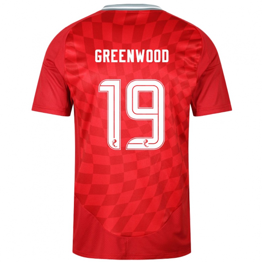 Kids Football Brodie Greenwood #19 Red Home Jersey 2024/25 T-Shirt Australia