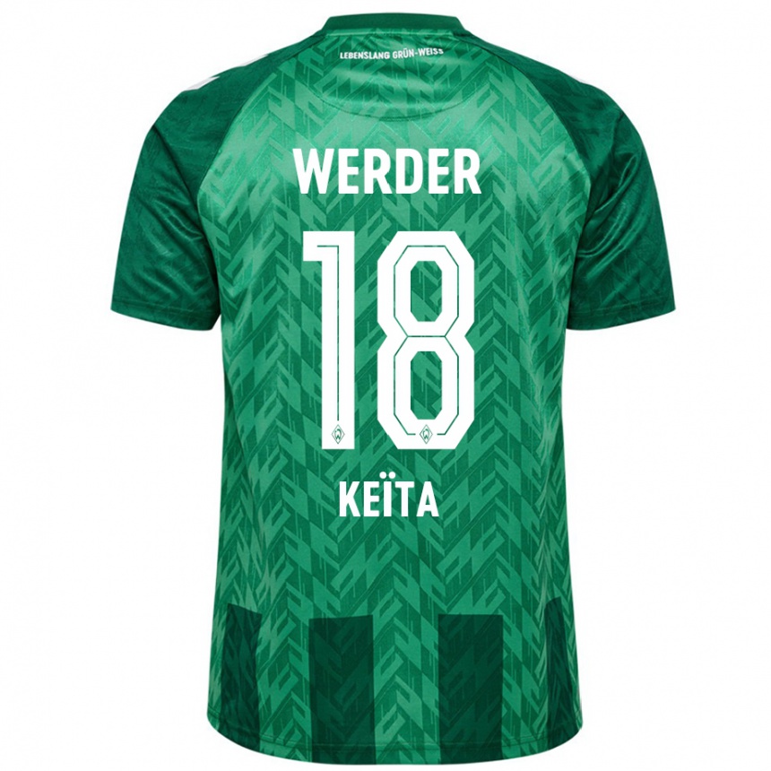 Kids Football Naby Keïta #18 Green Home Jersey 2024/25 T-Shirt Australia