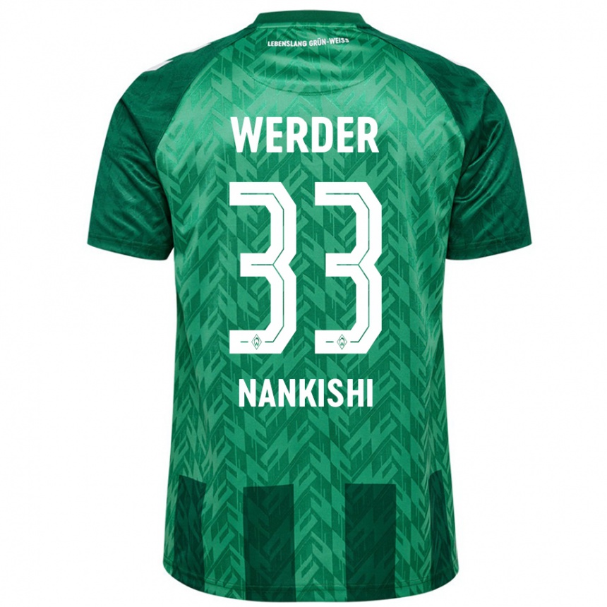 Kids Football Abdenego Nankishi #33 Green Home Jersey 2024/25 T-Shirt Australia