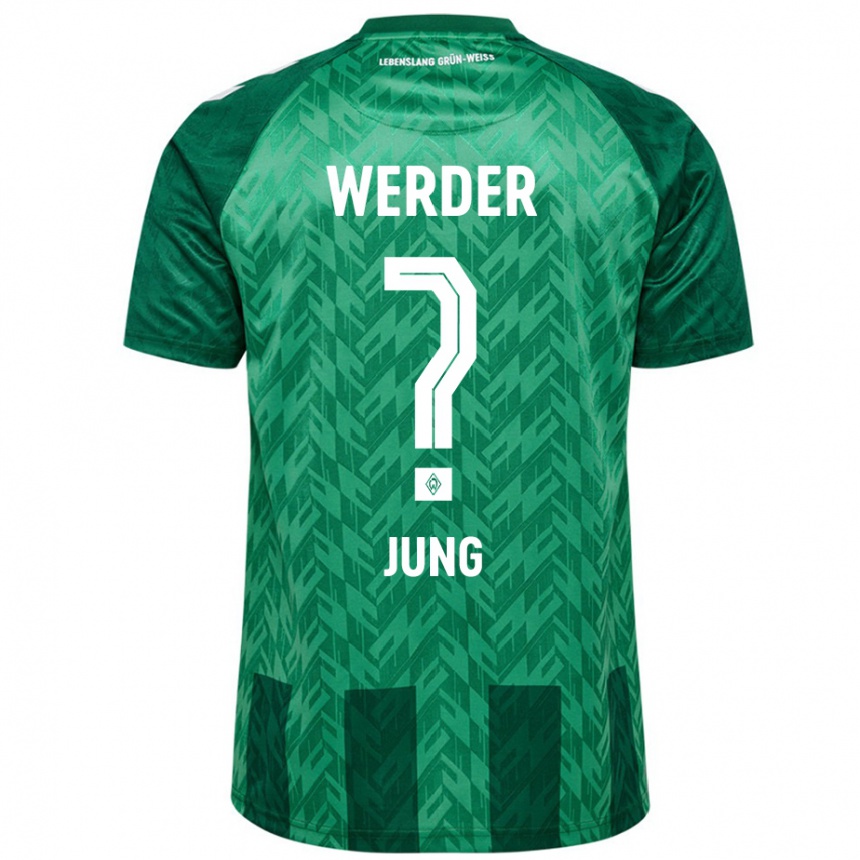 Kids Football Hugo Jung #0 Green Home Jersey 2024/25 T-Shirt Australia