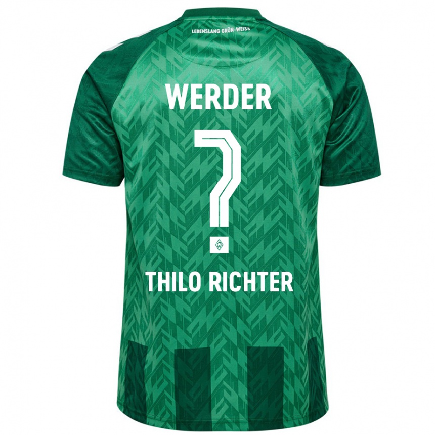 Kids Football Jasper Thilo Richter #0 Green Home Jersey 2024/25 T-Shirt Australia