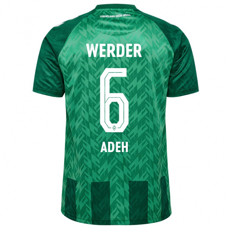 Kids Football Wesley Adeh #6 Green Home Jersey 2024/25 T-Shirt Australia