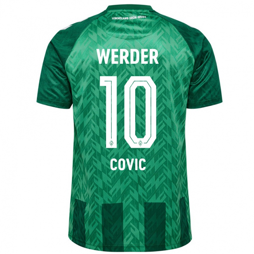 Kids Football Patrice Covic #10 Green Home Jersey 2024/25 T-Shirt Australia