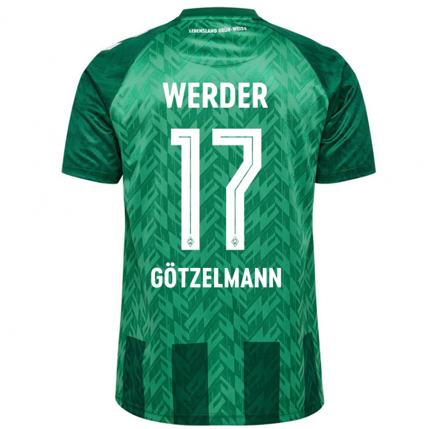 Kids Football Patrick Götzelmann #17 Green Home Jersey 2024/25 T-Shirt Australia