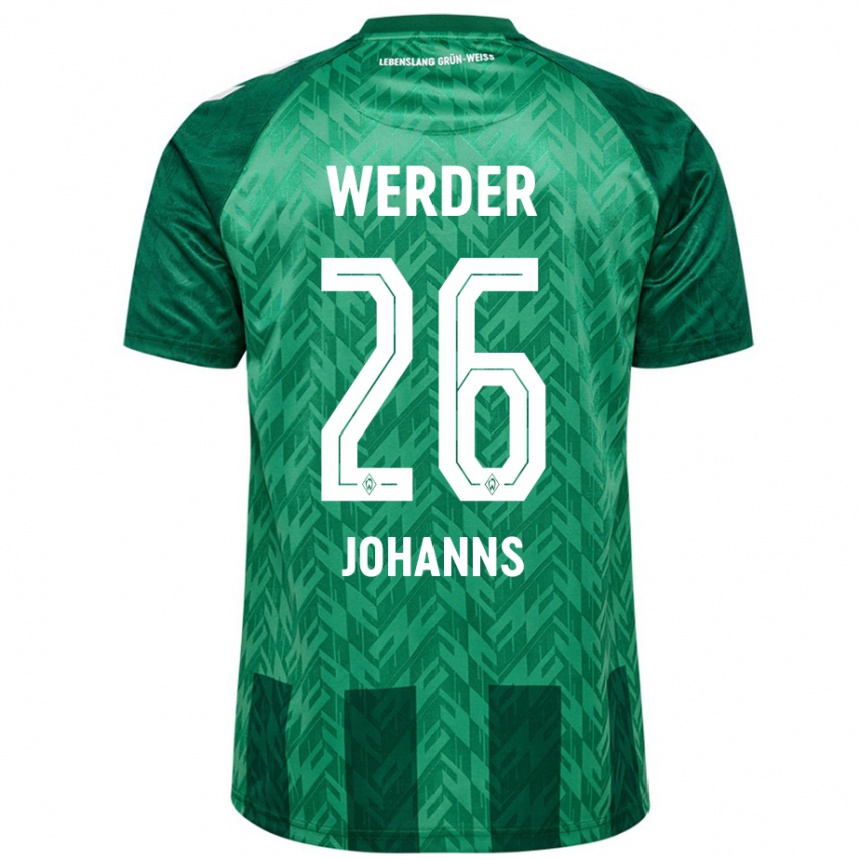 Kids Football Lennart Johanns #26 Green Home Jersey 2024/25 T-Shirt Australia