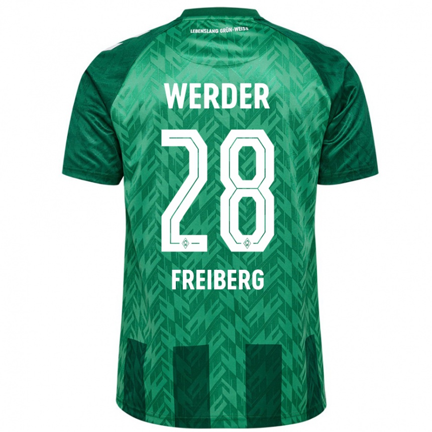 Kids Football Piet Freiberg #28 Green Home Jersey 2024/25 T-Shirt Australia