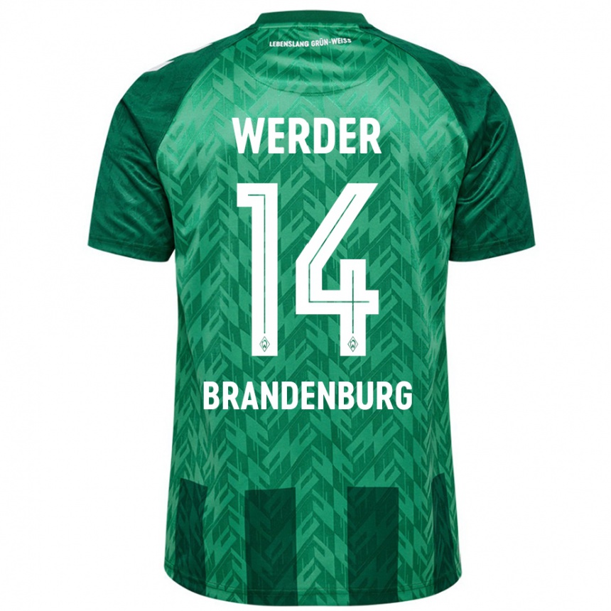 Kids Football Michaela Brandenburg #14 Green Home Jersey 2024/25 T-Shirt Australia