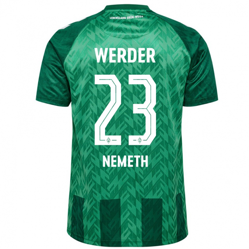 Kids Football Hanna Nemeth #23 Green Home Jersey 2024/25 T-Shirt Australia