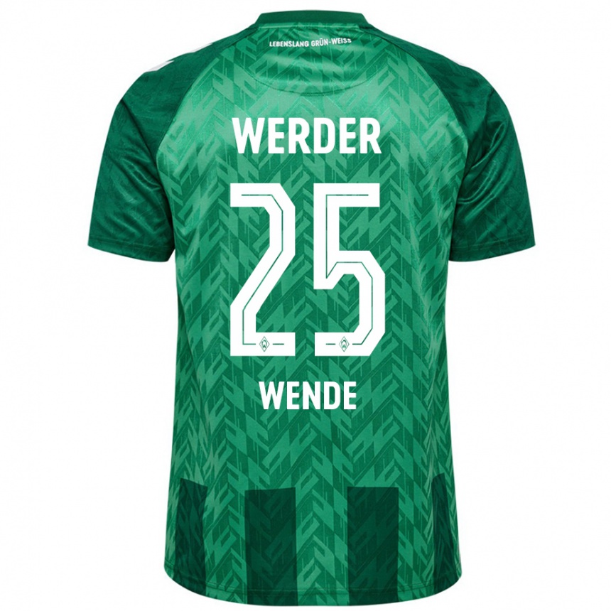 Kids Football Johanna Wende #25 Green Home Jersey 2024/25 T-Shirt Australia