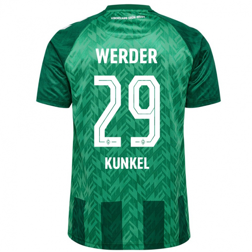 Kids Football Melina Kunkel #29 Green Home Jersey 2024/25 T-Shirt Australia