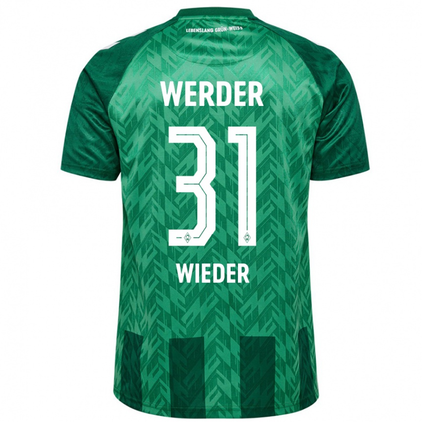 Kids Football Verena Wieder #31 Green Home Jersey 2024/25 T-Shirt Australia