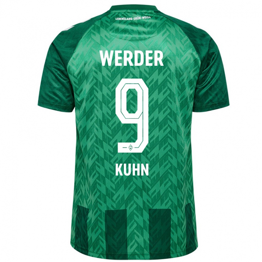 Kids Football Philipp Kühn #9 Green Home Jersey 2024/25 T-Shirt Australia