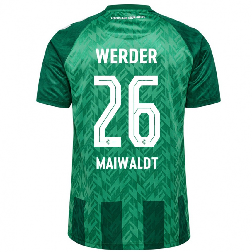 Kids Football Julius Maiwaldt #26 Green Home Jersey 2024/25 T-Shirt Australia