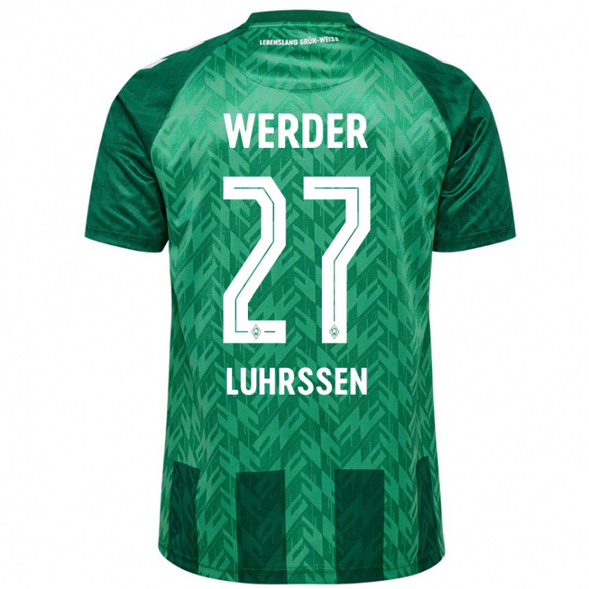 Kids Football Nina Luhrssen #27 Green Home Jersey 2024/25 T-Shirt Australia