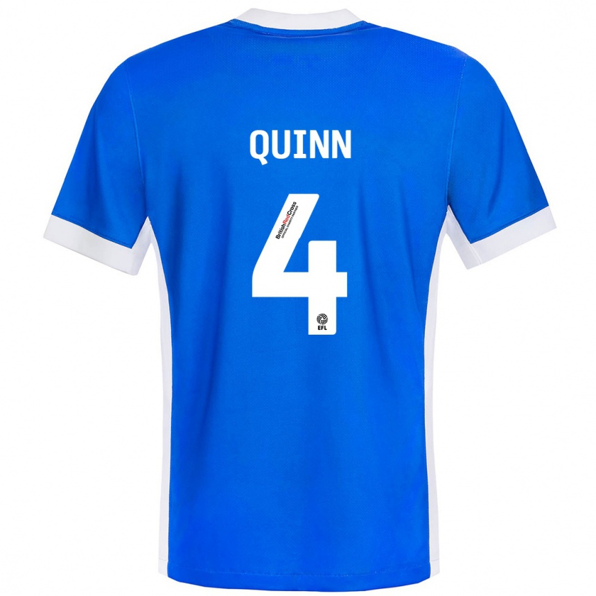 Kids Football Louise Catherine Quinn #4 Blue White Home Jersey 2024/25 T-Shirt Australia