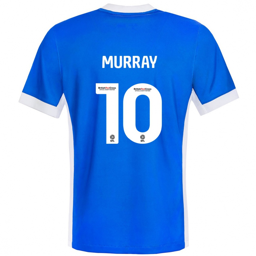 Kids Football Christie Murray #10 Blue White Home Jersey 2024/25 T-Shirt Australia