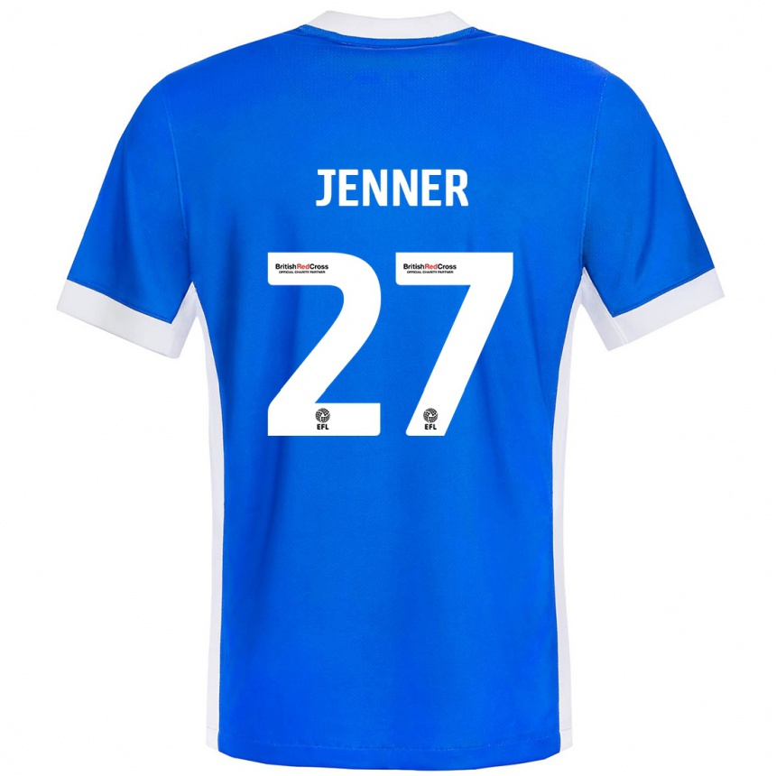 Kids Football Abbi Jenner #27 Blue White Home Jersey 2024/25 T-Shirt Australia