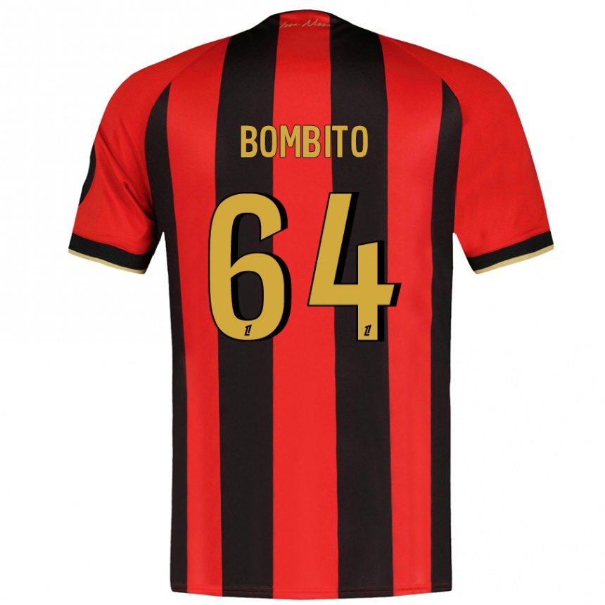 Kids Football Moïse Bombito #64 Red Black Home Jersey 2024/25 T-Shirt Australia