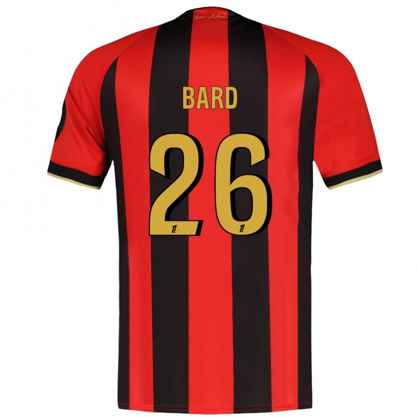 Kids Football Melvin Bard #26 Red Black Home Jersey 2024/25 T-Shirt Australia