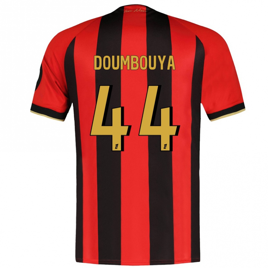 Kids Football Amidou Doumbouya #44 Red Black Home Jersey 2024/25 T-Shirt Australia