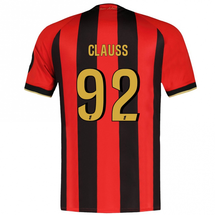 Kids Football Jonathan Clauss #92 Red Black Home Jersey 2024/25 T-Shirt Australia